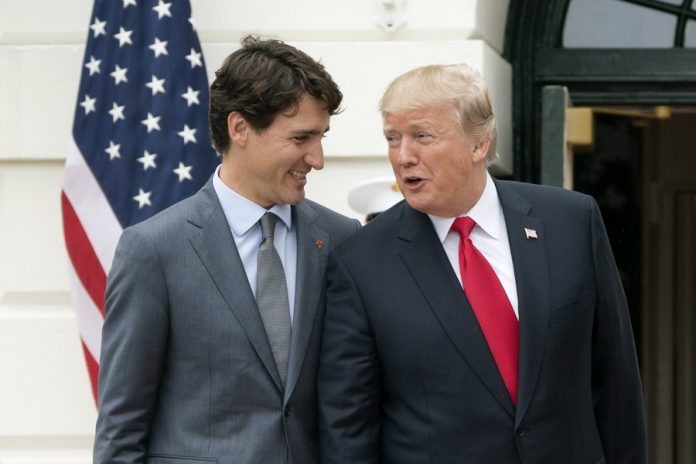 Donald J. Trump &Justin Trudeau