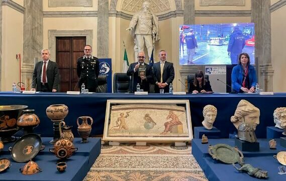 Restituiti all’Italia oggetti d’antiquariato per 20 milioni di euro